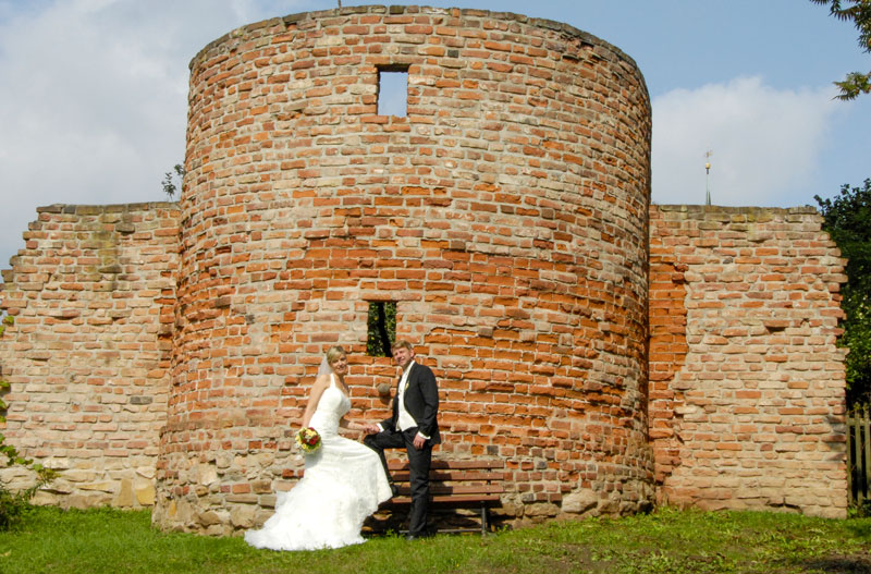 Fotoshooting vor der alten Klosterruine